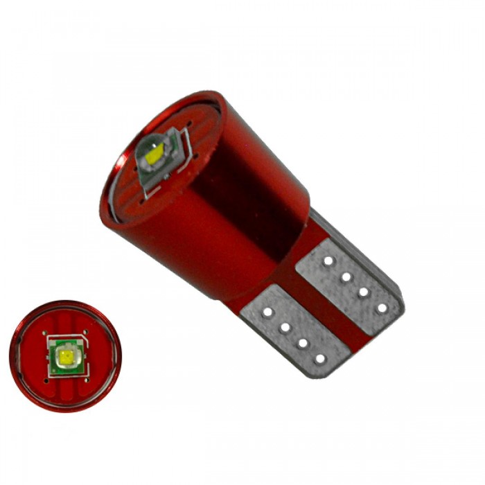 Λαμπτήρας LED T10 Can Bus με 1 CREE LED 12v 6000k GloboStar 04476 Λαμπτήρας LED T10 Can Bus με 1 CREE LED 12v 6000k GloboStar 04476