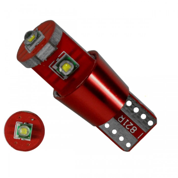 Λαμπτήρας LED T10 Can Bus με 3 CREE LED 12v 6000k GloboStar 04477 Λαμπτήρας LED T10 Can Bus με 3 CREE LED 12v 6000k GloboStar 04477