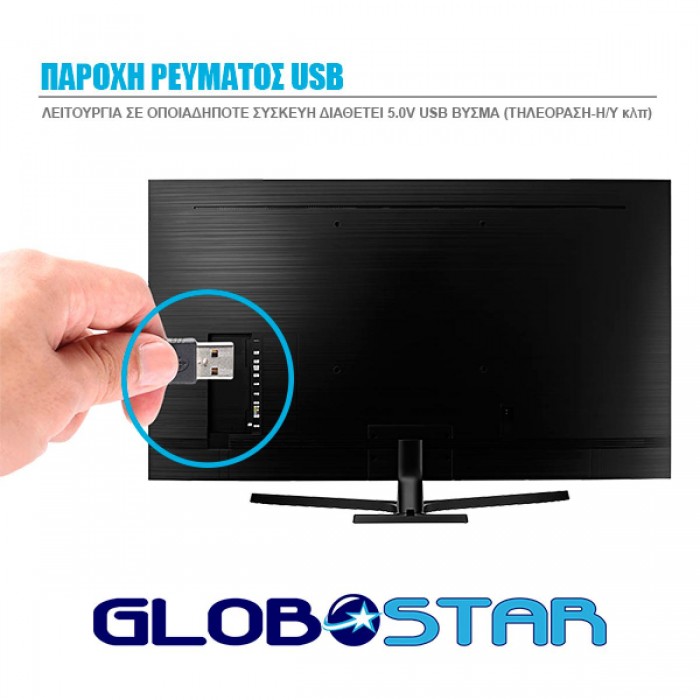 Πλήρες Κιτ Κρυφού Φωτισμού RGB με USB για Τηλεοράσεις και Τηλεχειριστήριο GloboStar 06006 Πλήρες Κιτ Κρυφού Φωτισμού RGB με USB για Τηλεοράσεις και Τηλεχειριστήριο GloboStar 06006