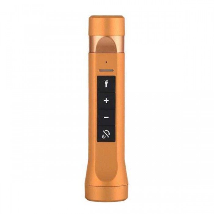 LED Φακός Επαναφορτιζόμενος 8W 800lm Χρυσός POWERBANK με Βάση Στήριξης Ποδηλάτου και Υποδοχές SD Card - USB με Ηχείο 3W Bluetooth GloboStar 06209 LED Φακός Επαναφορτιζόμενος 8W 800lm Χρυσός POWERBANK με Βάση Στήριξης Ποδηλάτου και Υποδοχές SD Card - USB με Ηχείο 3W Bluetooth GloboStar 06209