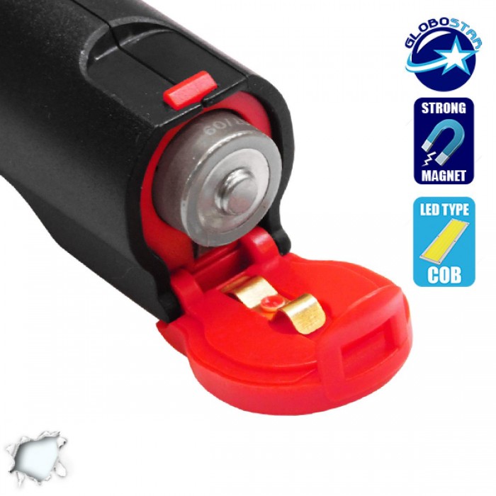 Φορητός Φακός PEN COB LED Κόκκινο Χρώμα GloboStar 07007 Φορητός Φακός PEN COB LED Κόκκινο Χρώμα GloboStar 07007