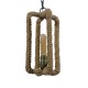 GloboStar® ELDORA 10001014 Vintage Industrial Κρεμαστό Φωτιστικό Οροφής Μονόφωτο 1 x E27 Μαύρο Μεταλλικό με Μπεζ Σχοινί Φ13 x Y30cm GloboStar® ELDORA 10001014 Vintage Industrial Κρεμαστό Φωτιστικό Οροφής Μονόφωτο 1 x E27 Μαύρο Μεταλλικό με Μπεζ Σχοινί Φ13 x Y30cm