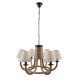GloboStar® VERONE 10001020 Vintage Industrial Κρεμαστό Φωτιστικό Οροφής Πολύφωτο 6 x E14 Μαύρο Μεταλλικό Πολυέλαιος με Μπεζ Σχοινί Φ65 x Y45cm GloboStar® VERONE 10001020 Vintage Industrial Κρεμαστό Φωτιστικό Οροφής Πολύφωτο 6 x E14 Μαύρο Μεταλλικό Πολυέλαιος με Μπεζ Σχοινί Φ65 x Y45cm
