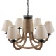 GloboStar® VERONE 10001020 Vintage Industrial Κρεμαστό Φωτιστικό Οροφής Πολύφωτο 6 x E14 Μαύρο Μεταλλικό Πολυέλαιος με Μπεζ Σχοινί Φ65 x Y45cm GloboStar® VERONE 10001020 Vintage Industrial Κρεμαστό Φωτιστικό Οροφής Πολύφωτο 6 x E14 Μαύρο Μεταλλικό Πολυέλαιος με Μπεζ Σχοινί Φ65 x Y45cm
