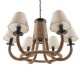 GloboStar® VERONE 10001020 Vintage Industrial Κρεμαστό Φωτιστικό Οροφής Πολύφωτο 6 x E14 Μαύρο Μεταλλικό Πολυέλαιος με Μπεζ Σχοινί Φ65 x Y45cm GloboStar® VERONE 10001020 Vintage Industrial Κρεμαστό Φωτιστικό Οροφής Πολύφωτο 6 x E14 Μαύρο Μεταλλικό Πολυέλαιος με Μπεζ Σχοινί Φ65 x Y45cm
