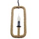 GloboStar® LINDELL 10001110 Vintage Industrial Κρεμαστό Φωτιστικό Οροφής Μονόφωτο 1 x E27 Μαύρο Μεταλλικό με Μπεζ Σχοινί Φ18 x Y33cm GloboStar® LINDELL 10001110 Vintage Industrial Κρεμαστό Φωτιστικό Οροφής Μονόφωτο 1 x E27 Μαύρο Μεταλλικό με Μπεζ Σχοινί Φ18 x Y33cm