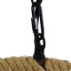 GloboStar® LINDELL 10001110 Vintage Industrial Κρεμαστό Φωτιστικό Οροφής Μονόφωτο 1 x E27 Μαύρο Μεταλλικό με Μπεζ Σχοινί Φ18 x Y33cm GloboStar® LINDELL 10001110 Vintage Industrial Κρεμαστό Φωτιστικό Οροφής Μονόφωτο 1 x E27 Μαύρο Μεταλλικό με Μπεζ Σχοινί Φ18 x Y33cm