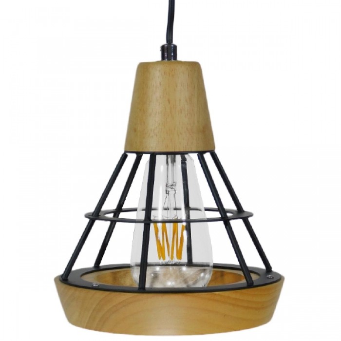 GloboStar® AKRON 10001133 Μοντέρνο Κρεμαστό Φωτιστικό Οροφής Μονόφωτο 1 x E27 Μπεζ Ξύλινο με Μεταλλικό Πλέγμα Φ19 x Y22cm GloboStar® AKRON 10001133 Μοντέρνο Κρεμαστό Φωτιστικό Οροφής Μονόφωτο 1 x E27 Μπεζ Ξύλινο με Μεταλλικό Πλέγμα Φ19 x Y22cm