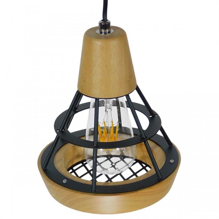 GloboStar® AKRON 10001133 Μοντέρνο Κρεμαστό Φωτιστικό Οροφής Μονόφωτο 1 x E27 Μπεζ Ξύλινο με Μεταλλικό Πλέγμα Φ19 x Y22cm GloboStar® AKRON 10001133 Μοντέρνο Κρεμαστό Φωτιστικό Οροφής Μονόφωτο 1 x E27 Μπεζ Ξύλινο με Μεταλλικό Πλέγμα Φ19 x Y22cm