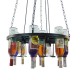 GloboStar® VINEYARD 10001139 Vintage Κρεμαστό Φωτιστικό Οροφής Πολύφωτο 4 x E27 Μαύρο Μεταλλικό με Γυάλινα Μπουκάλια Πολυέλαιος Φ60 x Y20cm GloboStar® VINEYARD 10001139 Vintage Κρεμαστό Φωτιστικό Οροφής Πολύφωτο 4 x E27 Μαύρο Μεταλλικό με Γυάλινα Μπουκάλια Πολυέλαιος Φ60 x Y20cm