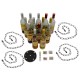 GloboStar® VINEYARD 10001139 Vintage Κρεμαστό Φωτιστικό Οροφής Πολύφωτο 4 x E27 Μαύρο Μεταλλικό με Γυάλινα Μπουκάλια Πολυέλαιος Φ60 x Y20cm GloboStar® VINEYARD 10001139 Vintage Κρεμαστό Φωτιστικό Οροφής Πολύφωτο 4 x E27 Μαύρο Μεταλλικό με Γυάλινα Μπουκάλια Πολυέλαιος Φ60 x Y20cm