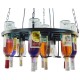 GloboStar® VINEYARD 10001139 Vintage Κρεμαστό Φωτιστικό Οροφής Πολύφωτο 4 x E27 Μαύρο Μεταλλικό με Γυάλινα Μπουκάλια Πολυέλαιος Φ60 x Y20cm GloboStar® VINEYARD 10001139 Vintage Κρεμαστό Φωτιστικό Οροφής Πολύφωτο 4 x E27 Μαύρο Μεταλλικό με Γυάλινα Μπουκάλια Πολυέλαιος Φ60 x Y20cm