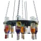 GloboStar® VINEYARD 10001139 Vintage Κρεμαστό Φωτιστικό Οροφής Πολύφωτο 4 x E27 Μαύρο Μεταλλικό με Γυάλινα Μπουκάλια Πολυέλαιος Φ60 x Y20cm GloboStar® VINEYARD 10001139 Vintage Κρεμαστό Φωτιστικό Οροφής Πολύφωτο 4 x E27 Μαύρο Μεταλλικό με Γυάλινα Μπουκάλια Πολυέλαιος Φ60 x Y20cm