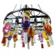 GloboStar® VINEYARD 10001139 Vintage Κρεμαστό Φωτιστικό Οροφής Πολύφωτο 4 x E27 Μαύρο Μεταλλικό με Γυάλινα Μπουκάλια Πολυέλαιος Φ60 x Y20cm GloboStar® VINEYARD 10001139 Vintage Κρεμαστό Φωτιστικό Οροφής Πολύφωτο 4 x E27 Μαύρο Μεταλλικό με Γυάλινα Μπουκάλια Πολυέλαιος Φ60 x Y20cm