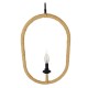 GloboStar® LINDELL 10001142 Vintage Κρεμαστό Φωτιστικό Οροφής Μονόφωτο 1 x E27 Μαύρο Μεταλλικό με Μπεζ Σχοινί Μ35 x Π10 x Υ53cm