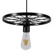 GloboStar® CASTOR 10001161 Vintage Industrial Κρεμαστό Φωτιστικό Οροφής Μονόφωτο 1 x E27 Μαύρο Μεταλλικό Πλέγμα Φ30 x Y10cm GloboStar® CASTOR 10001161 Vintage Industrial Κρεμαστό Φωτιστικό Οροφής Μονόφωτο 1 x E27 Μαύρο Μεταλλικό Πλέγμα Φ30 x Y10cm