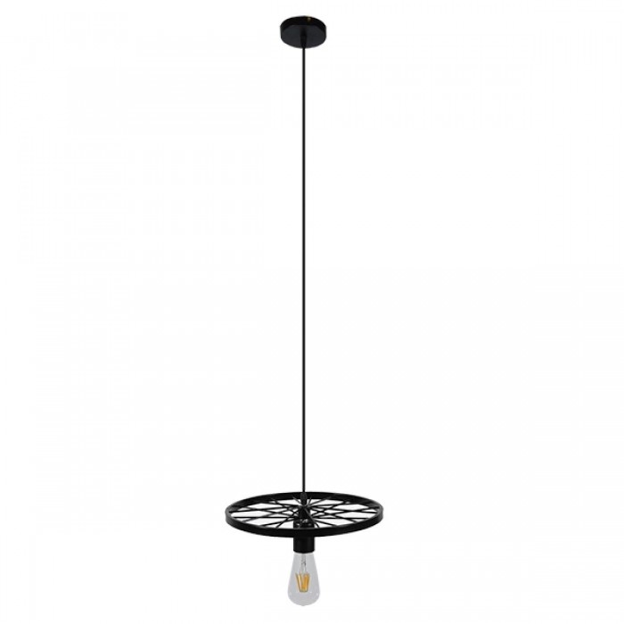 GloboStar® CASTOR 10001161 Vintage Industrial Κρεμαστό Φωτιστικό Οροφής Μονόφωτο 1 x E27 Μαύρο Μεταλλικό Πλέγμα Φ30 x Y10cm GloboStar® CASTOR 10001161 Vintage Industrial Κρεμαστό Φωτιστικό Οροφής Μονόφωτο 1 x E27 Μαύρο Μεταλλικό Πλέγμα Φ30 x Y10cm
