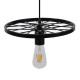 GloboStar® CASTOR 10001161 Vintage Industrial Κρεμαστό Φωτιστικό Οροφής Μονόφωτο 1 x E27 Μαύρο Μεταλλικό Πλέγμα Φ30 x Y10cm GloboStar® CASTOR 10001161 Vintage Industrial Κρεμαστό Φωτιστικό Οροφής Μονόφωτο 1 x E27 Μαύρο Μεταλλικό Πλέγμα Φ30 x Y10cm