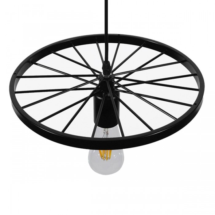 GloboStar® CASTOR 10001161 Vintage Industrial Κρεμαστό Φωτιστικό Οροφής Μονόφωτο 1 x E27 Μαύρο Μεταλλικό Πλέγμα Φ30 x Y10cm GloboStar® CASTOR 10001161 Vintage Industrial Κρεμαστό Φωτιστικό Οροφής Μονόφωτο 1 x E27 Μαύρο Μεταλλικό Πλέγμα Φ30 x Y10cm