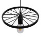 GloboStar® CASTOR 10001161 Vintage Industrial Κρεμαστό Φωτιστικό Οροφής Μονόφωτο 1 x E27 Μαύρο Μεταλλικό Πλέγμα Φ30 x Y10cm GloboStar® CASTOR 10001161 Vintage Industrial Κρεμαστό Φωτιστικό Οροφής Μονόφωτο 1 x E27 Μαύρο Μεταλλικό Πλέγμα Φ30 x Y10cm