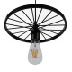 GloboStar® CASTOR 10001161 Vintage Industrial Κρεμαστό Φωτιστικό Οροφής Μονόφωτο 1 x E27 Μαύρο Μεταλλικό Πλέγμα Φ30 x Y10cm GloboStar® CASTOR 10001161 Vintage Industrial Κρεμαστό Φωτιστικό Οροφής Μονόφωτο 1 x E27 Μαύρο Μεταλλικό Πλέγμα Φ30 x Y10cm