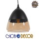 GloboStar® OLIVER 10001231 Vintage Κρεμαστό Φωτιστικό Οροφής Μονόφωτο 1 x E27 Μαύρο Μεταλλικό με Γυαλί Καμπάνα Φ20 x Y21cm GloboStar® OLIVER 10001231 Vintage Κρεμαστό Φωτιστικό Οροφής Μονόφωτο 1 x E27 Μαύρο Μεταλλικό με Γυαλί Καμπάνα Φ20 x Y21cm