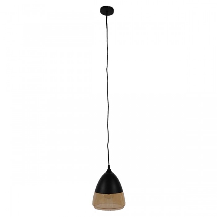 GloboStar® OLIVER 10001231 Vintage Κρεμαστό Φωτιστικό Οροφής Μονόφωτο 1 x E27 Μαύρο Μεταλλικό με Γυαλί Καμπάνα Φ20 x Y21cm GloboStar® OLIVER 10001231 Vintage Κρεμαστό Φωτιστικό Οροφής Μονόφωτο 1 x E27 Μαύρο Μεταλλικό με Γυαλί Καμπάνα Φ20 x Y21cm