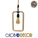 GloboStar® MALVERN 10001237 Vintage Industrial Κρεμαστό Φωτιστικό Οροφής Μονόφωτο 1 x E27 Μαύρο Μεταλλικό με Μπεζ Σχοινί Μ33 x Π18 x Υ22cm GloboStar® MALVERN 10001237 Vintage Industrial Κρεμαστό Φωτιστικό Οροφής Μονόφωτο 1 x E27 Μαύρο Μεταλλικό με Μπεζ Σχοινί Μ33 x Π18 x Υ22cm
