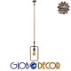 GloboStar® MALVERN 10001237 Vintage Industrial Κρεμαστό Φωτιστικό Οροφής Μονόφωτο 1 x E27 Μαύρο Μεταλλικό με Μπεζ Σχοινί Μ33 x Π18 x Υ22cm GloboStar® MALVERN 10001237 Vintage Industrial Κρεμαστό Φωτιστικό Οροφής Μονόφωτο 1 x E27 Μαύρο Μεταλλικό με Μπεζ Σχοινί Μ33 x Π18 x Υ22cm