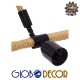 GloboStar® MALVERN 10001238 Vintage Industrial Κρεμαστό Φωτιστικό Οροφής Μονόφωτο 1 x E27 Μαύρο Μεταλλικό με Μπεζ Σχοινί Μ37 x Π22 x Υ34cm GloboStar® MALVERN 10001238 Vintage Industrial Κρεμαστό Φωτιστικό Οροφής Μονόφωτο 1 x E27 Μαύρο Μεταλλικό με Μπεζ Σχοινί Μ37 x Π22 x Υ34cm