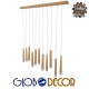GloboStar® CALISTA 10001254 Μοντέρνο Κρεμαστό Φωτιστικό Οροφής Πολύφωτο 11 x LED με Ενσωματωμένο Φωτισμό LED 3000k Μπεζ Ξύλινο Μ120 x Π8 x Υ33cm GloboStar® CALISTA 10001254 Μοντέρνο Κρεμαστό Φωτιστικό Οροφής Πολύφωτο 11 x LED με Ενσωματωμένο Φωτισμό LED 3000k Μπεζ Ξύλινο Μ120 x Π8 x Υ33cm