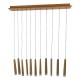 GloboStar® CALISTA 10001254 Μοντέρνο Κρεμαστό Φωτιστικό Οροφής Πολύφωτο 11 x LED με Ενσωματωμένο Φωτισμό LED 3000k Μπεζ Ξύλινο Μ120 x Π8 x Υ33cm GloboStar® CALISTA 10001254 Μοντέρνο Κρεμαστό Φωτιστικό Οροφής Πολύφωτο 11 x LED με Ενσωματωμένο Φωτισμό LED 3000k Μπεζ Ξύλινο Μ120 x Π8 x Υ33cm
