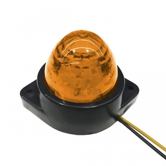 GloboStar® 115408 Πλευρικά Φώτα Όγκου Φορτηγών BULLET LED 6 SMD DC 24V Αδιάβροχο IP66 Πορτοκαλί GloboStar® 115408 Πλευρικά Φώτα Όγκου Φορτηγών BULLET LED 6 SMD DC 24V Αδιάβροχο IP66 Πορτοκαλί