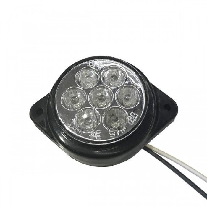 GloboStar® 115411 Πλευρικά Φώτα Όγκου Φορτηγών FLAT BULLET LED 7 SMD DC 24V Αδιάβροχο IP66 Ψυχρό Λευκό 6000K GloboStar® 115411 Πλευρικά Φώτα Όγκου Φορτηγών FLAT BULLET LED 7 SMD DC 24V Αδιάβροχο IP66 Ψυχρό Λευκό 6000K