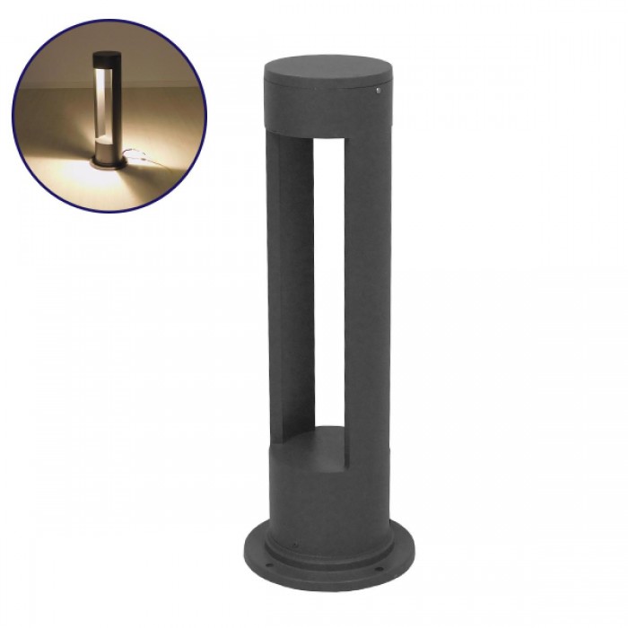 Αδιάβροχο IP65 Φωτιστικό Κολωνάκι Κήπου 14x58cm LED 15W 230v Θερμό Λευκό 3000k GloboStar 12138 Αδιάβροχο IP65 Φωτιστικό Κολωνάκι Κήπου 14x58cm LED 15W 230v Θερμό Λευκό 3000k GloboStar 12138