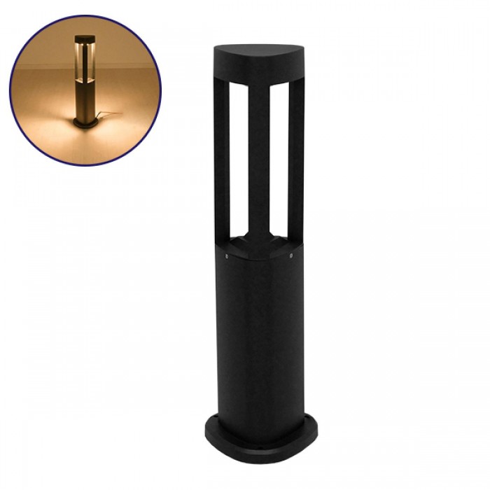 Αδιάβροχο IP65 Φωτιστικό Κολωνάκι Κήπου 12x58cm LED 15W 230v Θερμό Λευκό 3000k GloboStar 12141 Αδιάβροχο IP65 Φωτιστικό Κολωνάκι Κήπου 12x58cm LED 15W 230v Θερμό Λευκό 3000k GloboStar 12141