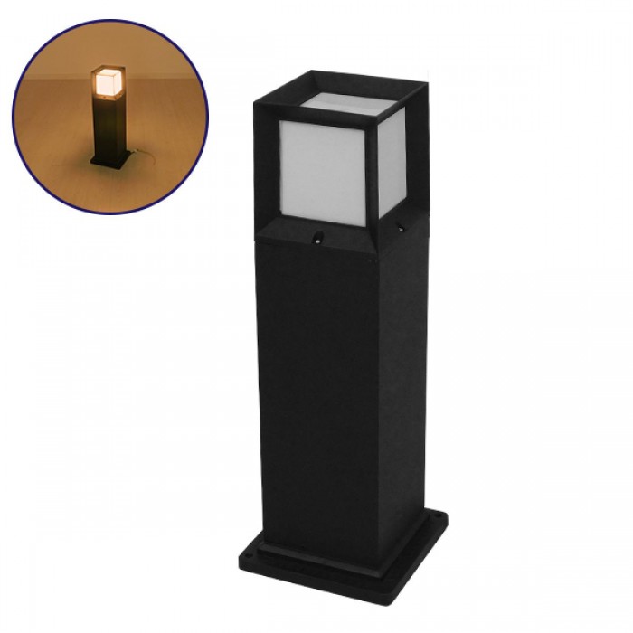 Αδιάβροχο IP65 Φωτιστικό Κολωνάκι Κήπου 15x15x58cm με Βάση E27 230v GloboStar 12143 Αδιάβροχο IP65 Φωτιστικό Κολωνάκι Κήπου 15x15x58cm με Βάση E27 230v GloboStar 12143
