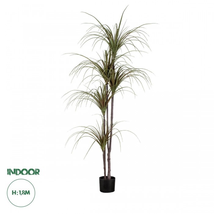 GloboStar® Artificial Garden DRAGON BLOOD TREE 20016 Τεχνητό Διακοσμητικό Φυτό Δράκαινα Υ180cm