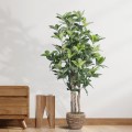 GloboStar® Artificial Garden FORTUNE GUIANA TREE 20056 Τεχνητό Διακοσμητικό Φυτό Καστανιά του Μαλαμπάρ Υ160cm