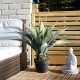 GloboStar® Artificial Garden SISAL AGAVE 20080 Τεχνητό Διακοσμητικό Φυτό Αγαύη Υ60cm