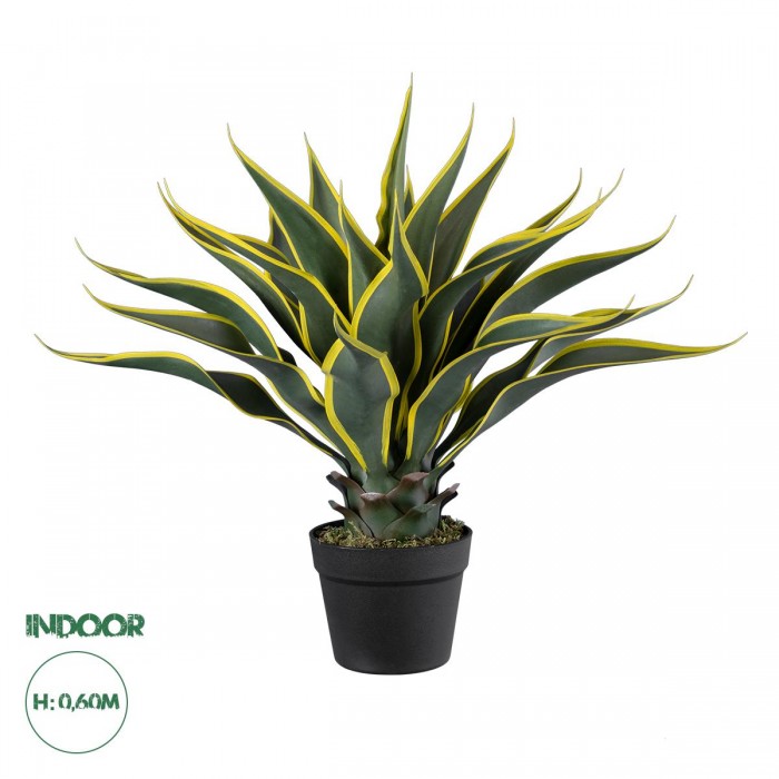 GloboStar® Artificial Garden SISAL AGAVE 20081 Τεχνητό Διακοσμητικό Φυτό Αγαύη Υ60cm