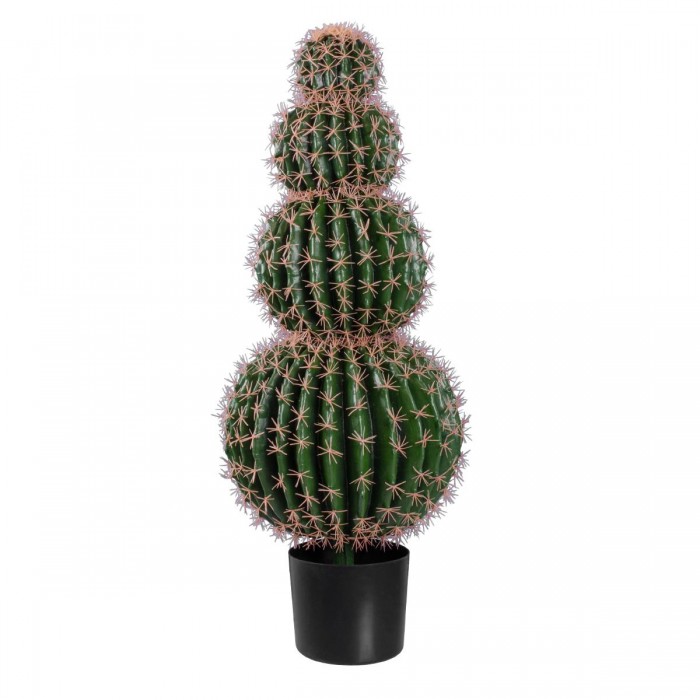 GloboStar® Artificial Garden FEROCACTUS 20138 Τεχνητό Διακοσμητικό Φυτό Φερόκακτος Υ95cm