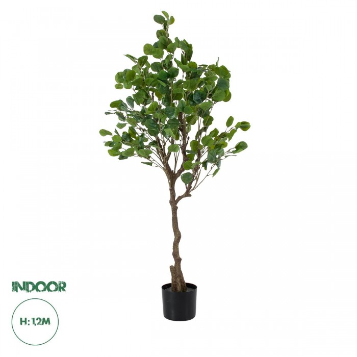 GloboStar® Artificial Garden EUCALYPTUS 20190 Τεχνητό Διακοσμητικό Φυτό Ευκάλυπτος Υ120cm