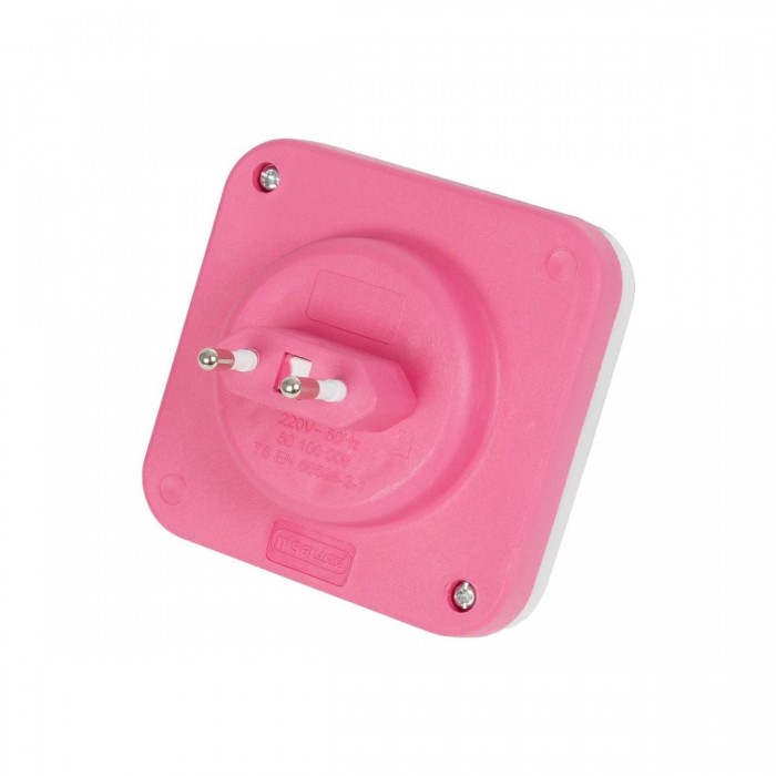 GloboStar® KIDDO 202-0002 Παιδικό Φωτιστικό Νυκτός LED 1W 95lm 120° AC220-240V IP20 Ψυχρό Λευκό 6000K- Μ5.5 x Π5.5 x Υ8cm - 2 Χρόνια Εγγύηση