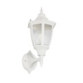 GLOBOSTAR® ENGLAND 202-0012 Vintage Φωτιστικό Τοίχου - Απλίκα με Ντουί 1 x E27 AC 220-240V IP44 - Λευκό - Μ25 x Π20 x Υ42cm