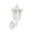 GLOBOSTAR® ENGLAND 202-0012 Vintage Φωτιστικό Τοίχου - Απλίκα με Ντουί 1 x E27 AC 220-240V IP44 - Λευκό - Μ25 x Π20 x Υ42cm