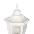 GLOBOSTAR® ENGLAND 202-0012 Vintage Φωτιστικό Τοίχου - Απλίκα με Ντουί 1 x E27 AC 220-240V IP44 - Λευκό - Μ25 x Π20 x Υ42cm