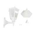 GLOBOSTAR® ENGLAND 202-0012 Vintage Φωτιστικό Τοίχου - Απλίκα με Ντουί 1 x E27 AC 220-240V IP44 - Λευκό - Μ25 x Π20 x Υ42cm