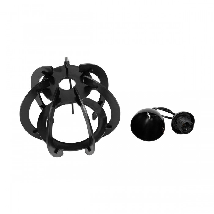 GLOBOSTAR® VIVIDUS 202-0028 Μοντέρνο Κρεμαστό Φωτιστικό Οροφής με Ντουί 1 x E27 AC 220-240V IP20 - Μαύρο - Μ27 x Π27 x Υ27cm