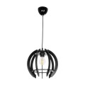 GLOBOSTAR® VIVIDUS 202-0028 Μοντέρνο Κρεμαστό Φωτιστικό Οροφής με Ντουί 1 x E27 AC 220-240V IP20 - Μαύρο - Μ27 x Π27 x Υ27cm